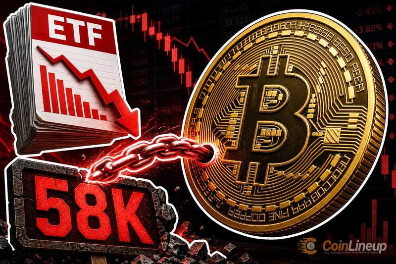 Bitcoin ETF Outflows Test Push Toward $58K
