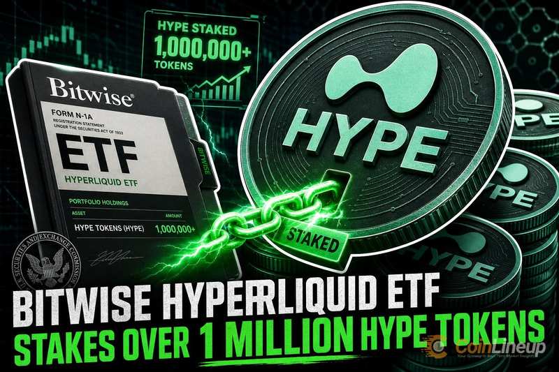 Bitwise Hyperliquid ETF Stakes Over 1 Million HYPE Tokens