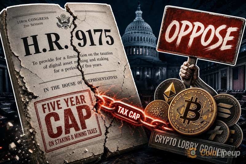 Crypto Lobby Groups Oppose H.R. 9175 Five-Year Cap on Staking and Mining Taxes