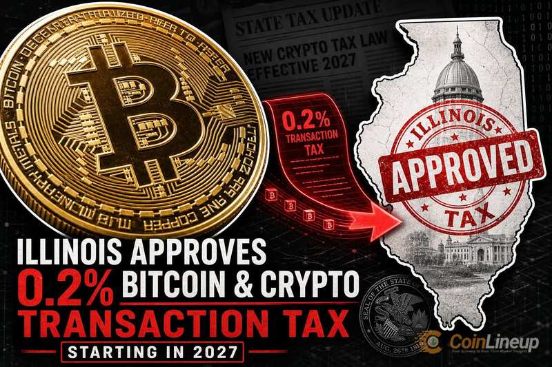 Illinois Approves 0.2% Bitcoin and Crypto Transaction Tax Starting in 2027