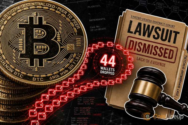 Bitcoin ownership lawsuit drops 44 wallets after on-chain activity