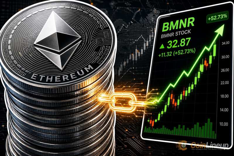 Bitmine Adds 42,197 ETH to Treasury as BMNR Stock Rises