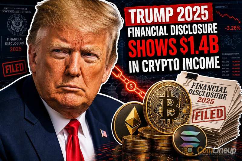 Trump 2025 Financial Disclosure Shows $1.4B in Crypto Income