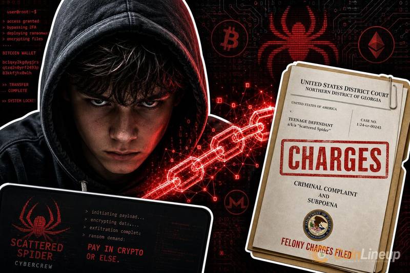 U.S. Charges Teen Scattered Spider Suspect in Crypto Ransom Scheme