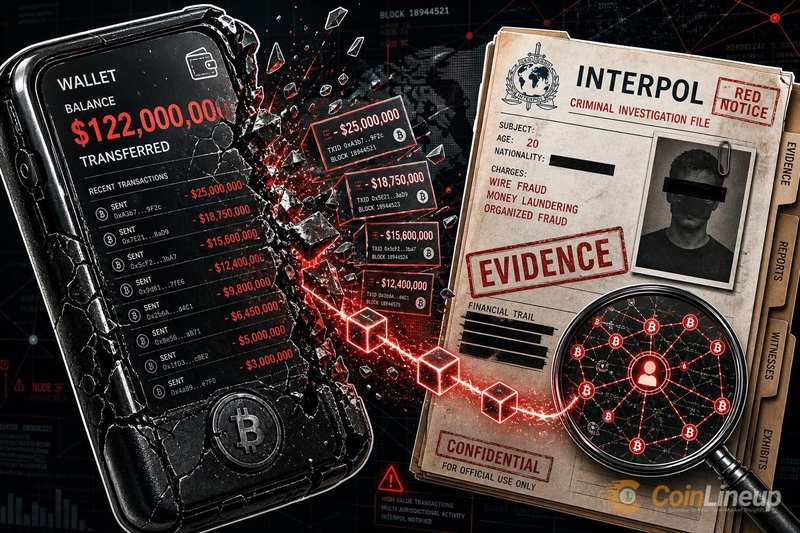 Wallet Tied to 20-Year-Old Fraudster Moved $122M Before Interpol Closed In