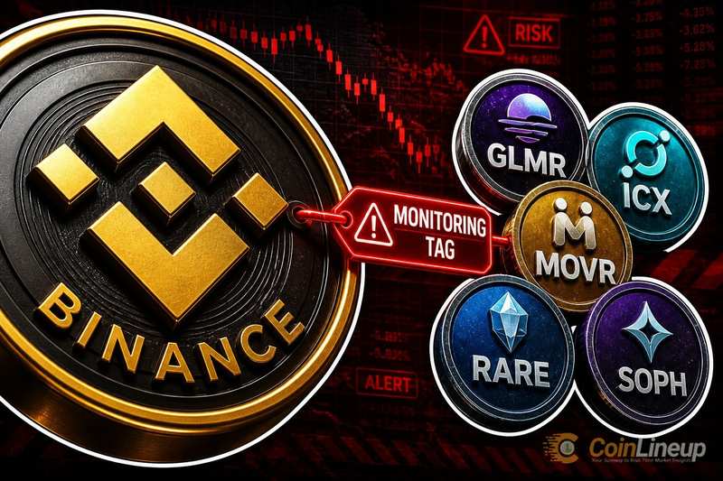 Binance Adds GLMR, ICX, MOVR, RARE and SOPH to Monitoring Tag