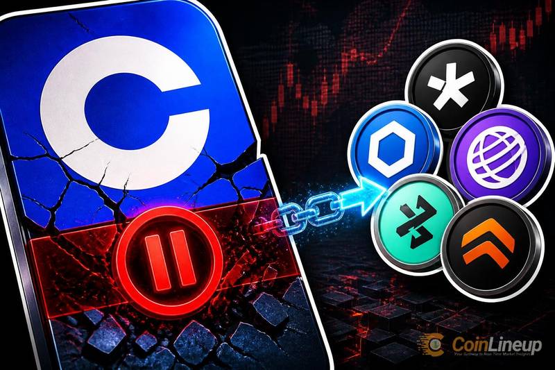 Coinbase Stops Trading Five Tokens, Withdrawals Stay Open