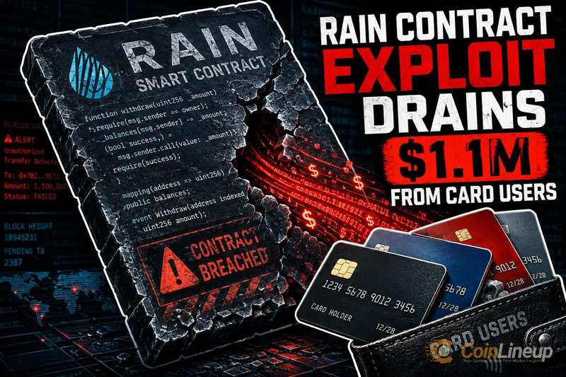 Rain Contract Exploit Drains $1.1M From Card Users