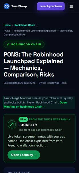Pons Mobile Interface