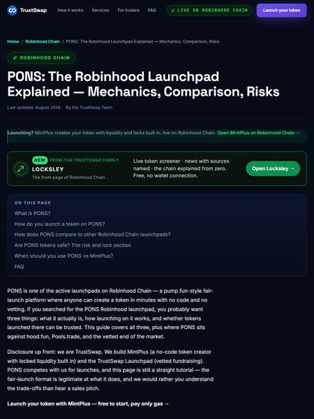 Pons Tablet Interface